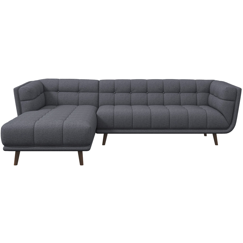 Kano Dark Grey Left Chaise Sectional Sofa | MidinMod | Houston TX | Best Furniture stores in Houston