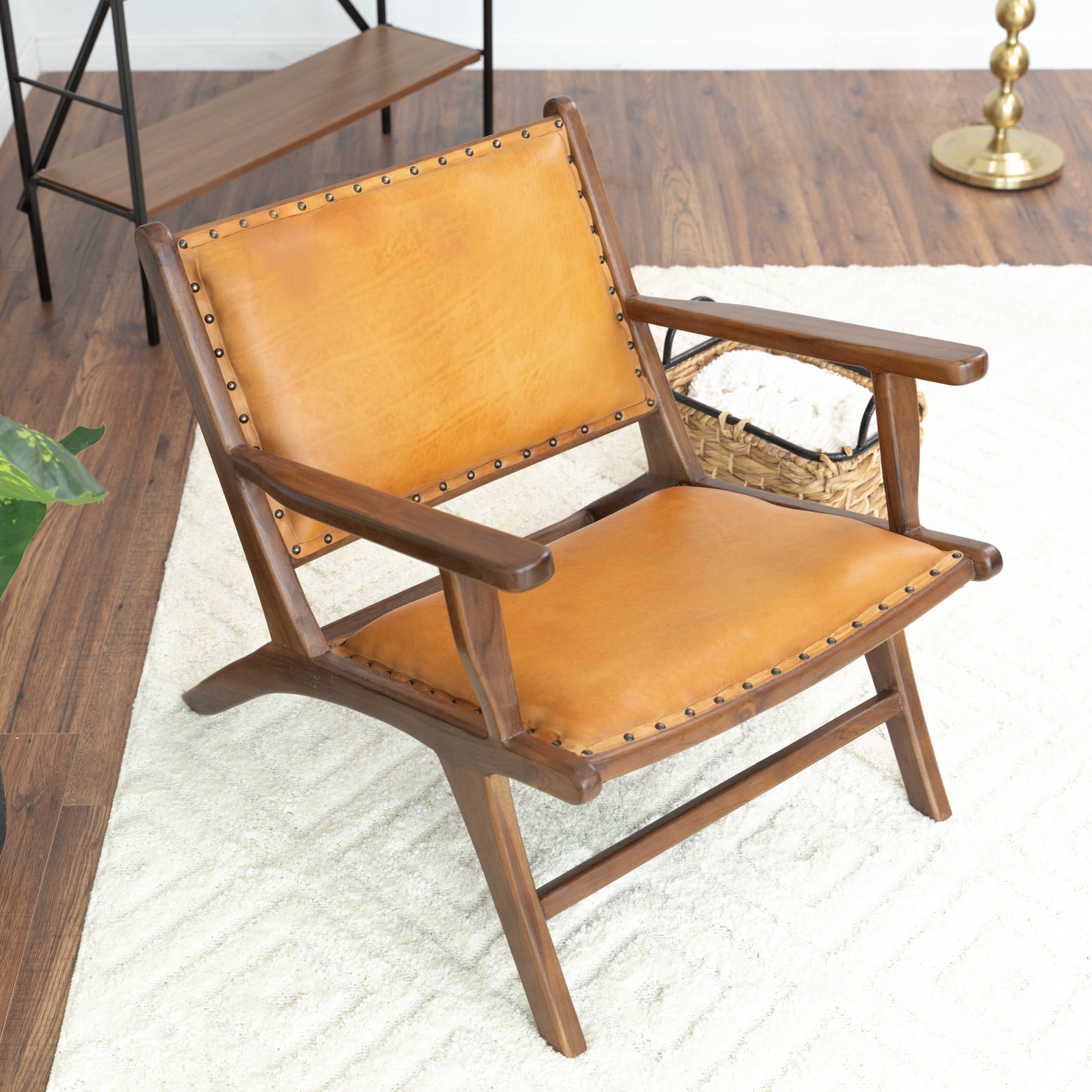 Makasar Leather Arm Chair - MidinMod