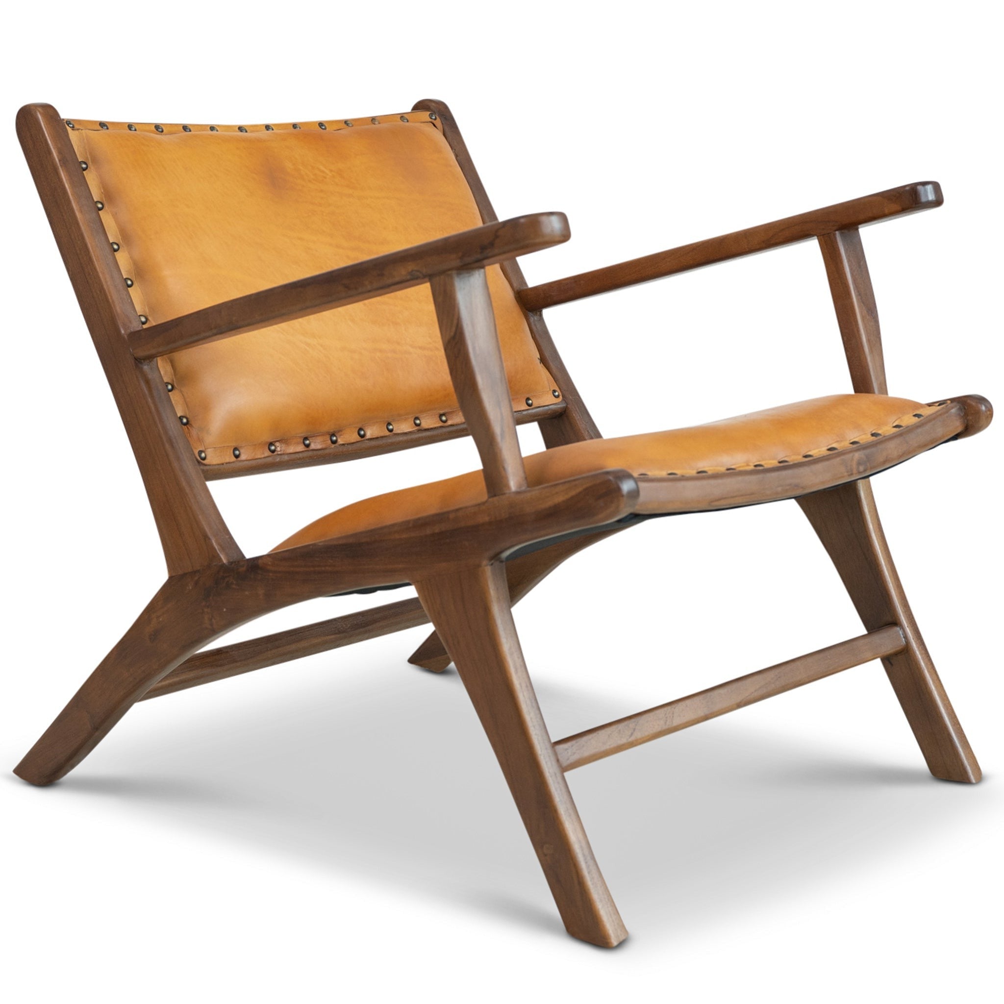 Makasar Leather Arm Chair - MidinMod