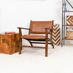 Malawi Leather Arm Chair - Antique Tan | MidinMod | Houston TX | Best Furniture stores in Houston