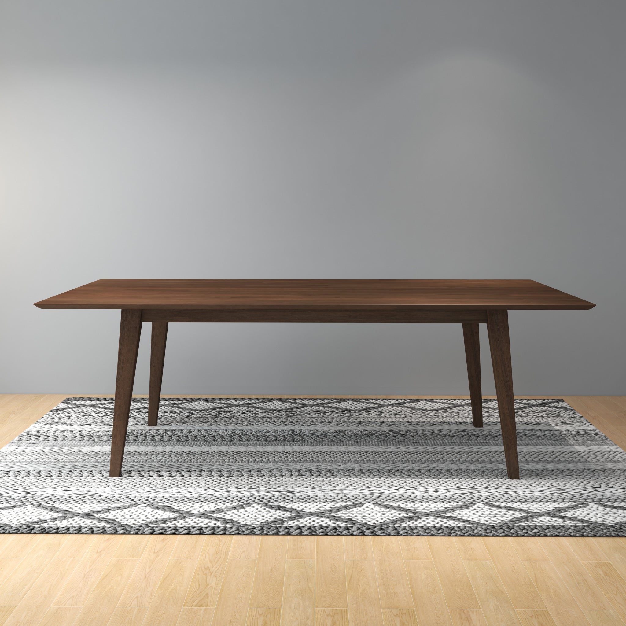 Adira Solid Wood Walnut XLarge Dining Table - MidinMod