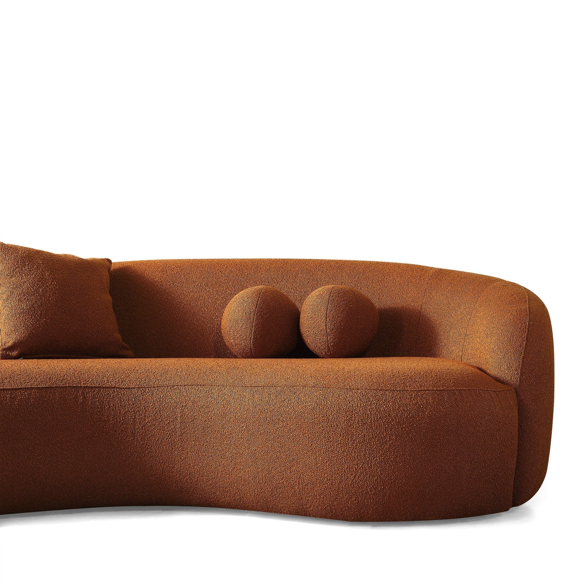 Blair Sofa - Orange Boucle | MidinMod |