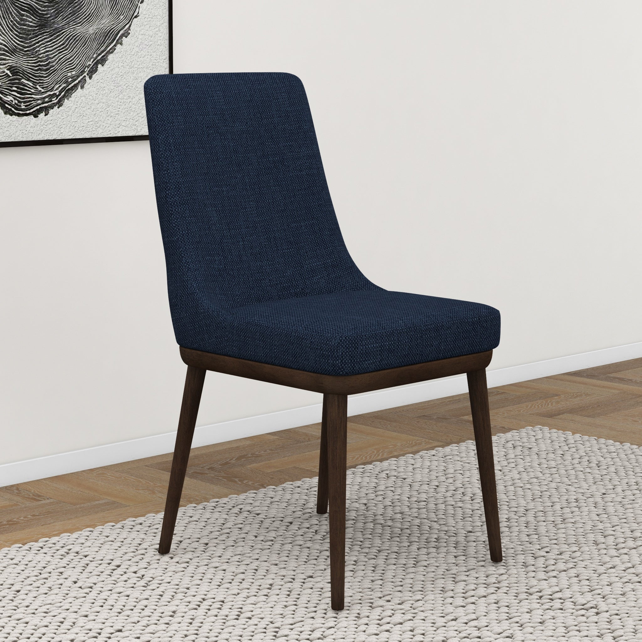 Brighton Dining Chair Navy Blue Set of 2 - MidinMod
