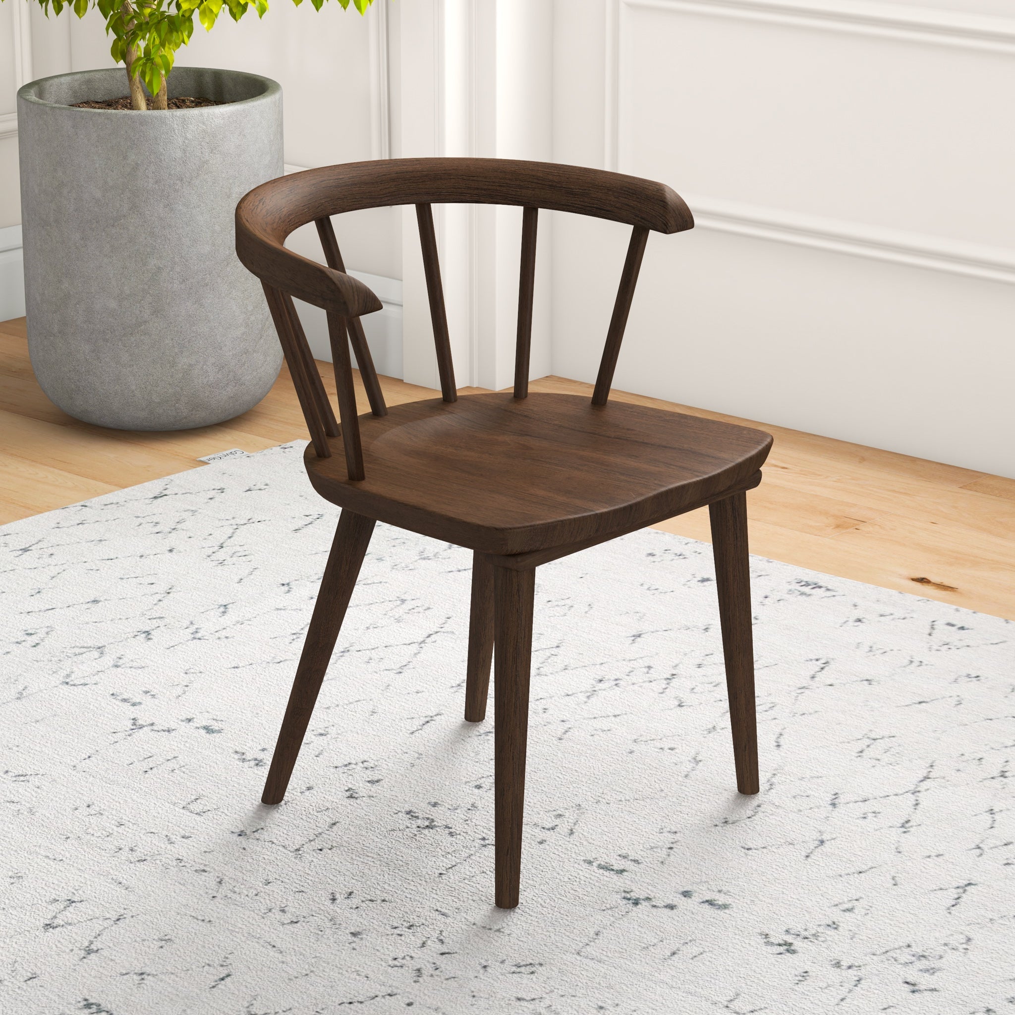 Mabel Mid-Century Modern Solid Wood Dining Chair - MidinMod