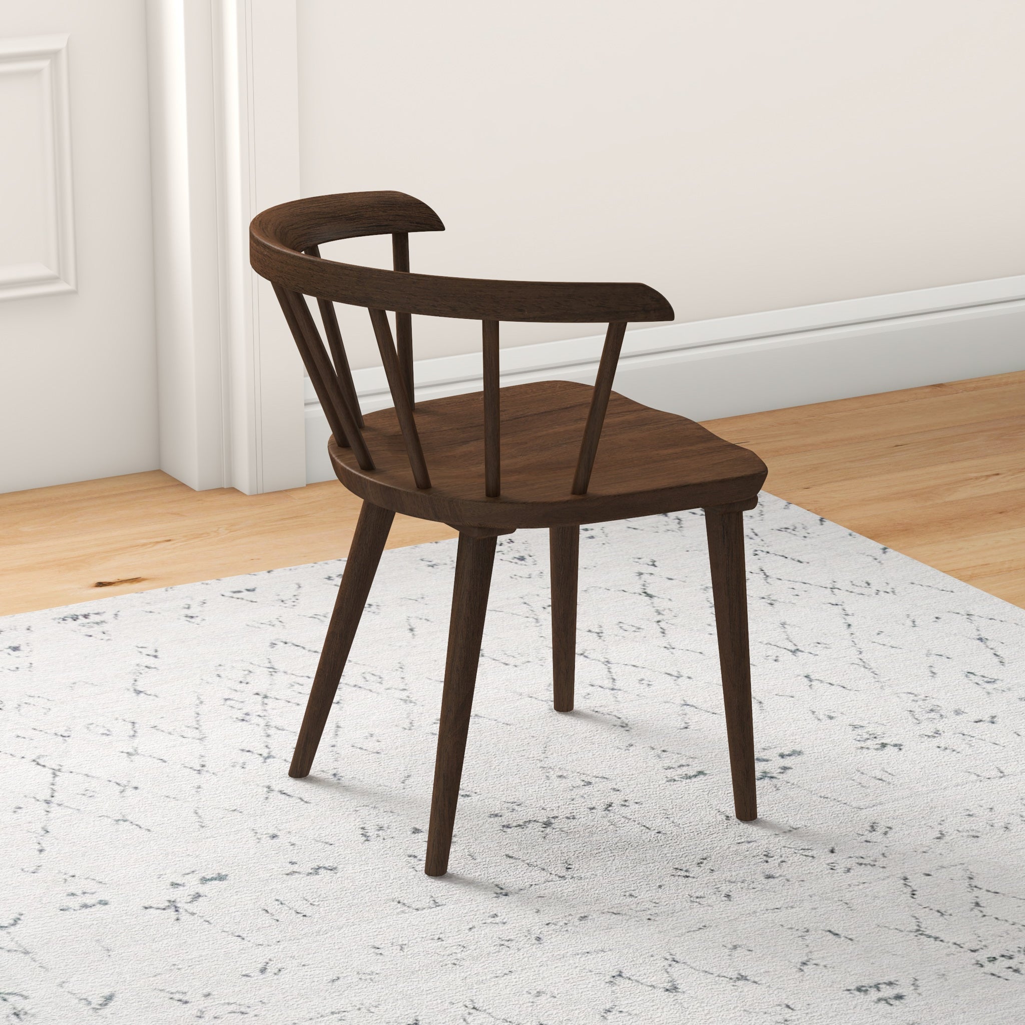 Mabel Mid-Century Modern Solid Wood Dining Chair | Set of 2 | Mid