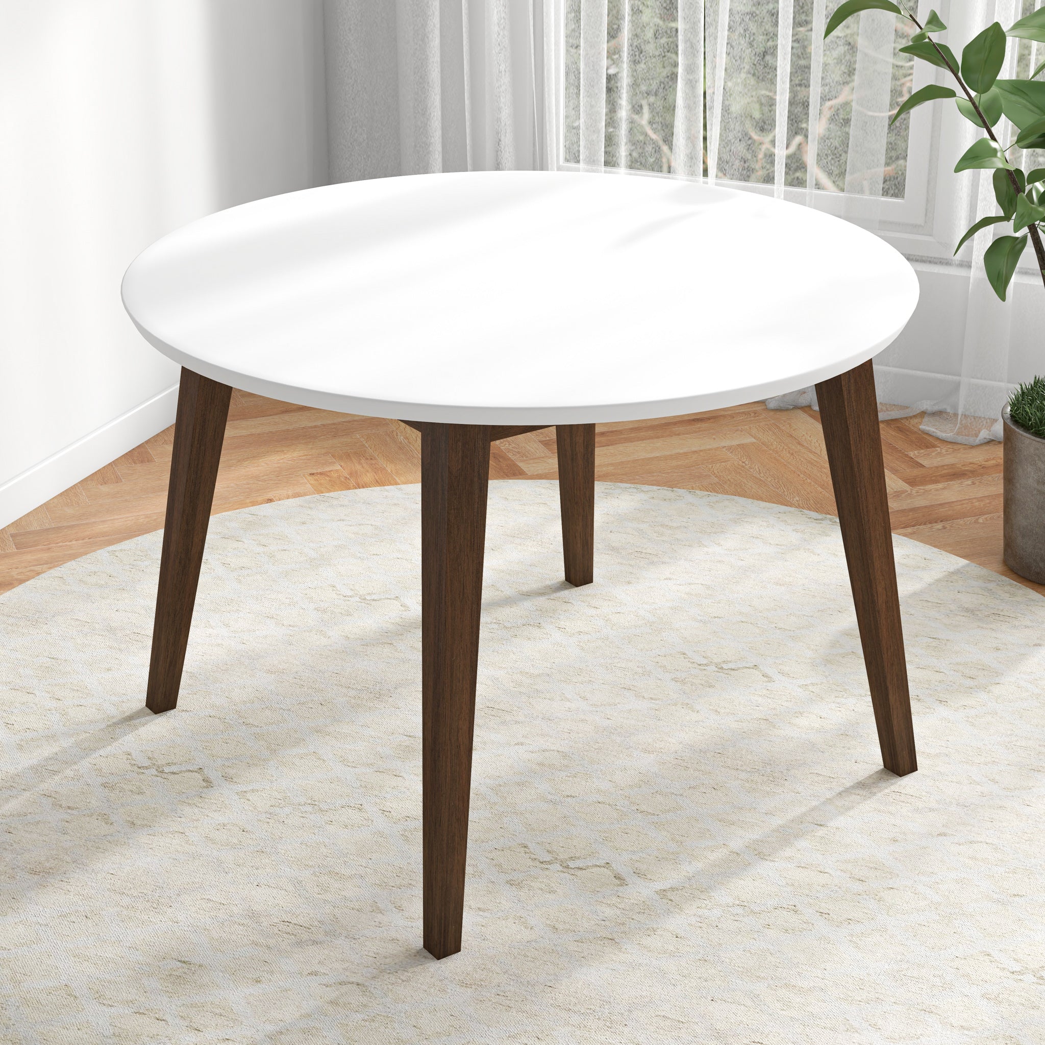 Palmer White Dining Table - MidinMod