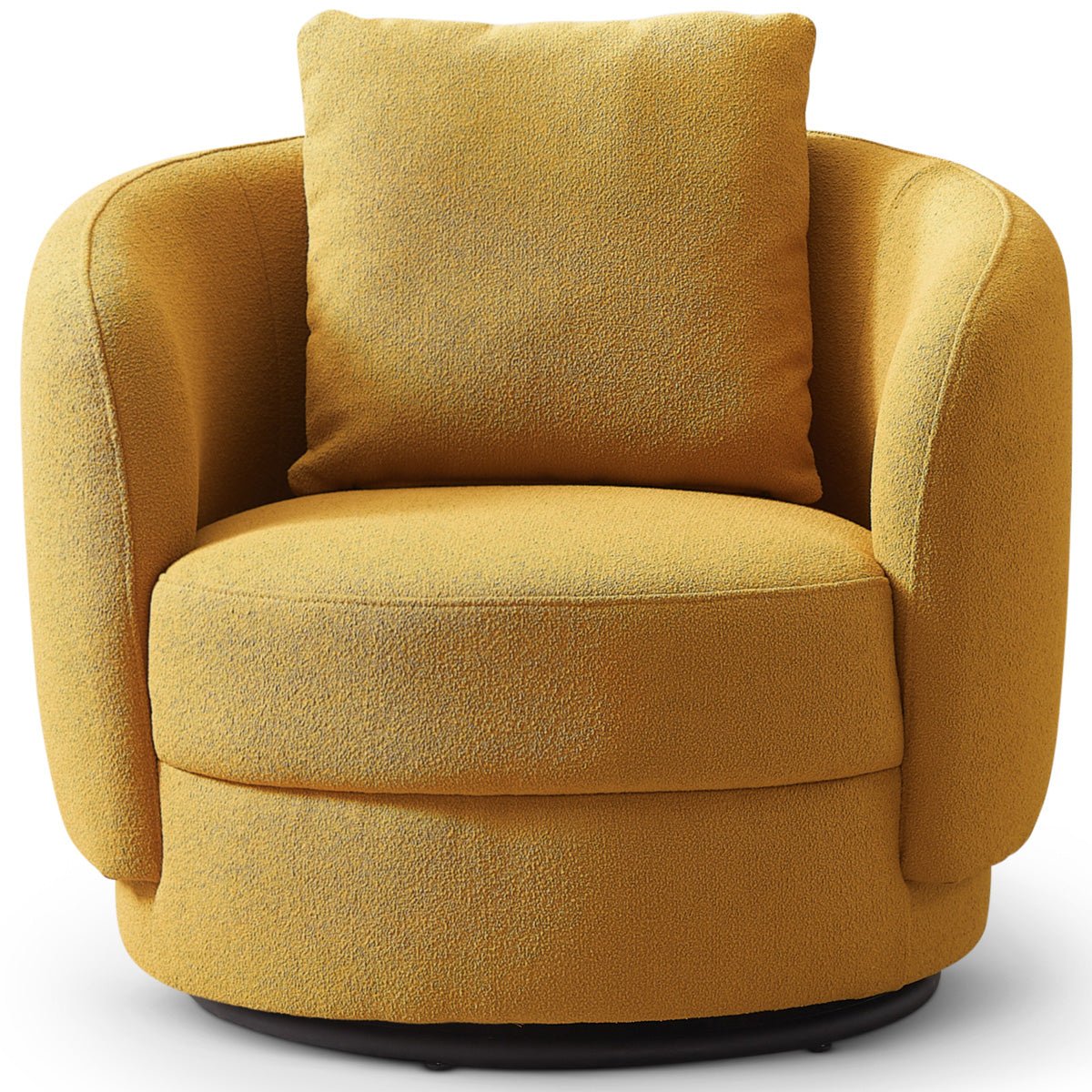 Perth Gold Boucle Lounge Chair - MidinMod