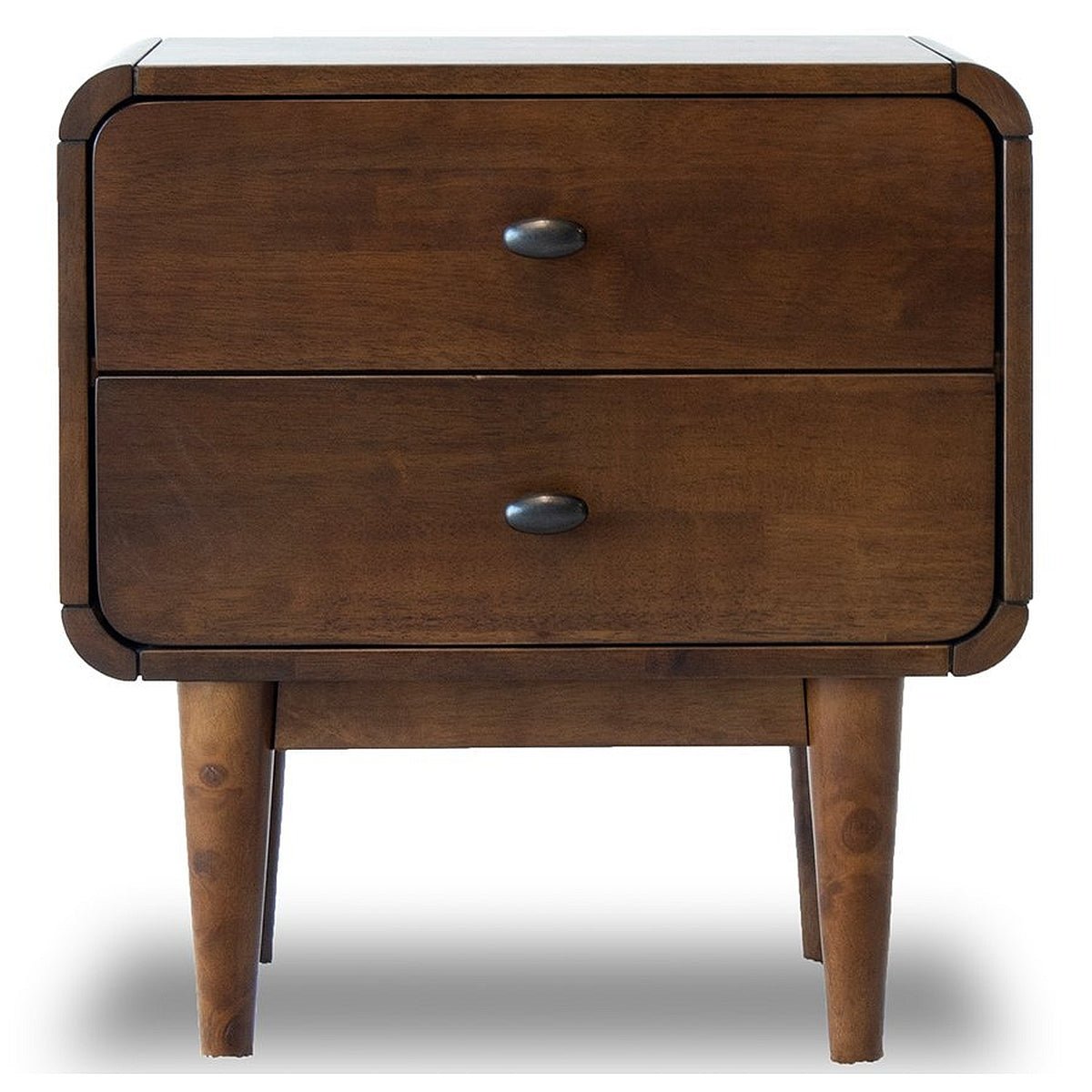 Stein Walnut Mid Century Modern Style Night Stand - MidinMod