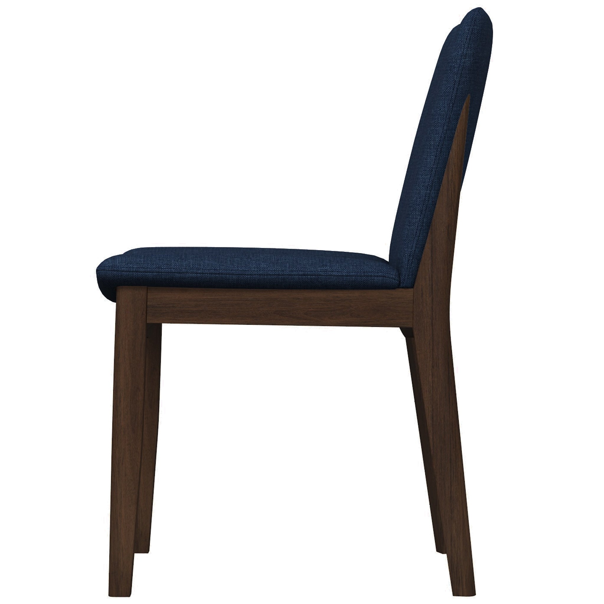 Virginia Mid-Century Modern Scandinavian Dining Chair with Fabric Upholstery - MidinMod