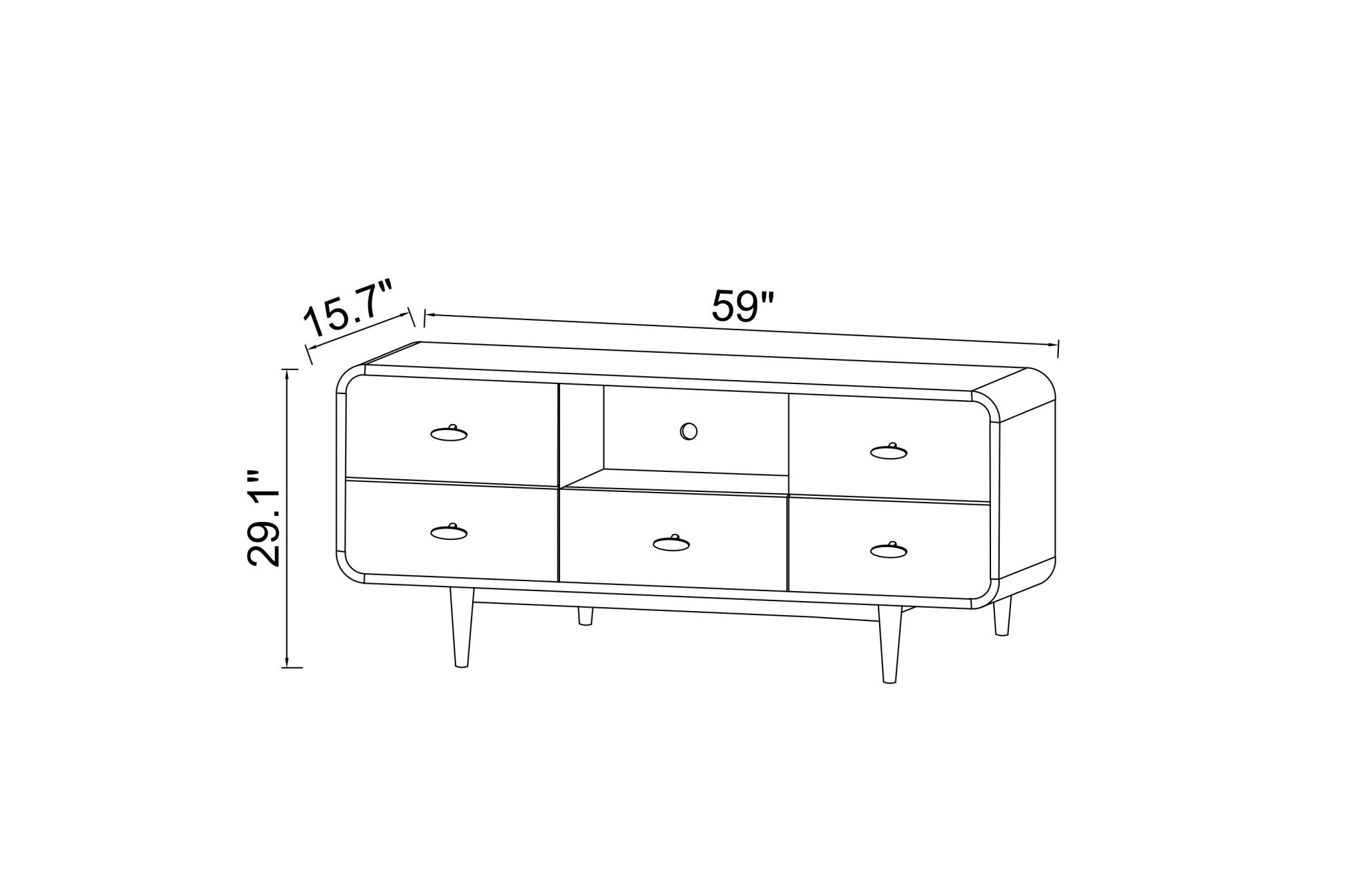 Stein Credenza TV Stand | MidinMod | Houston TX | Best Furniture stores in Houston